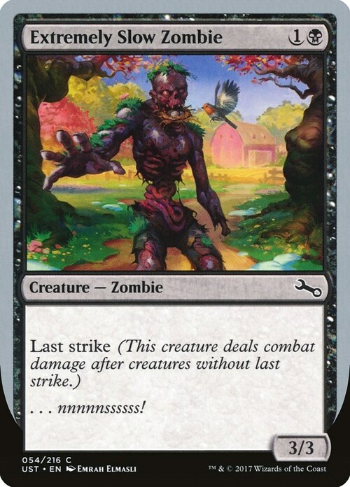 Extremely Slow Zombie Card Front