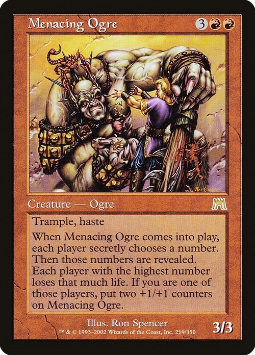 Menacing Ogre Card Front