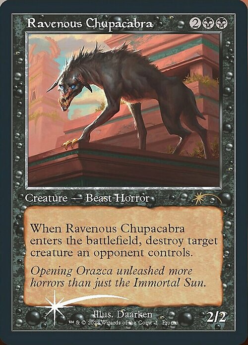 Ravenous Chupacabra Card Front