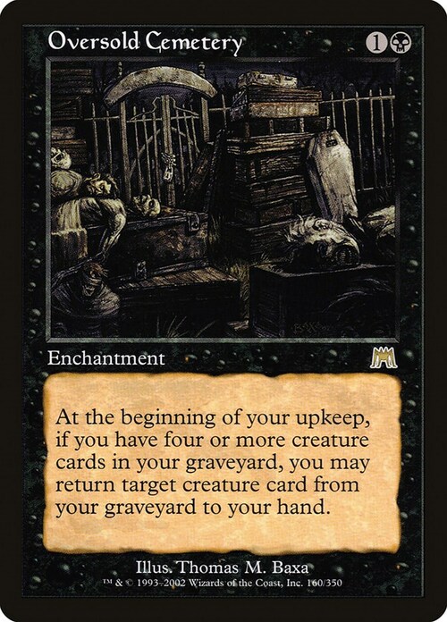 Oversold Cemetery Card Front