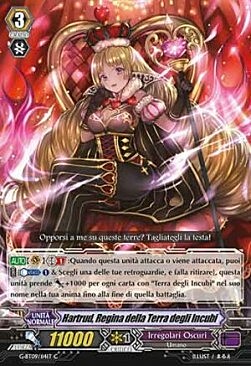 Queen of Nightmareland, Hartrud [G Format] Card Front