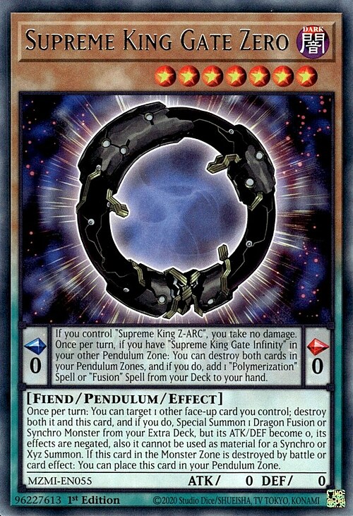 Supreme King Gate Zero Card Front