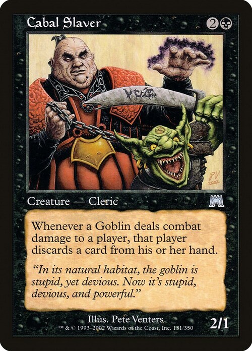 Cabal Slaver Card Front