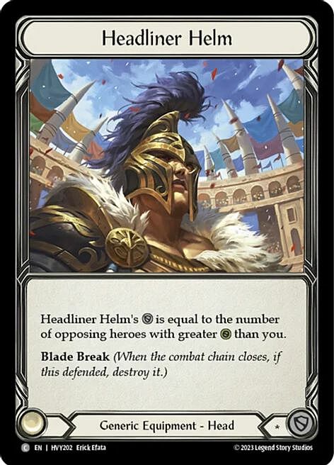 Headliner Helm Card Front