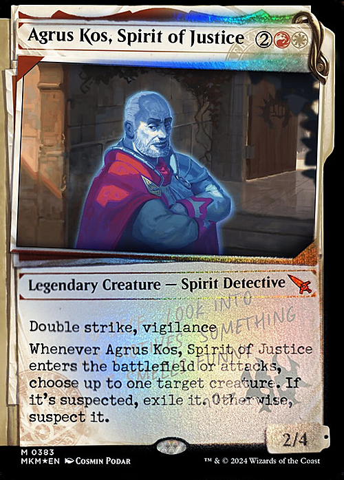 Agrus Kos, Spirit of Justice Card Front