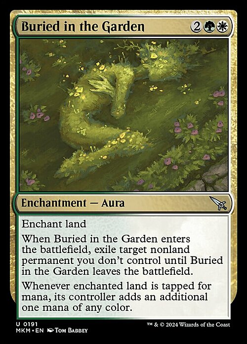 Buried in the Garden Card Front