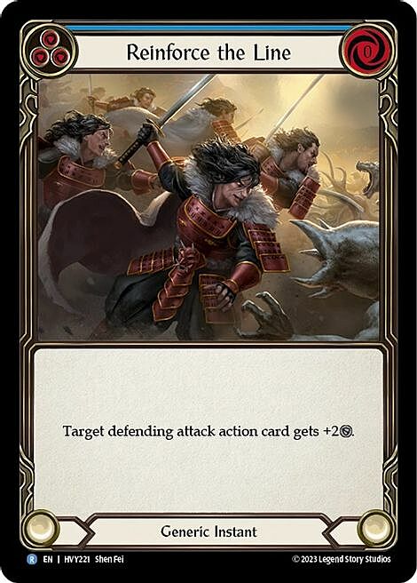 Reinforce the Line - Blue Card Front