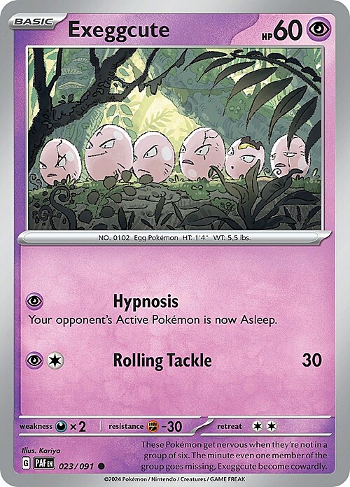 Exeggcute Card Front