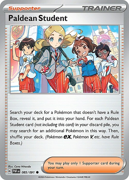 Paldean Student Card Front