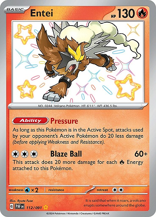 Entei Card Front