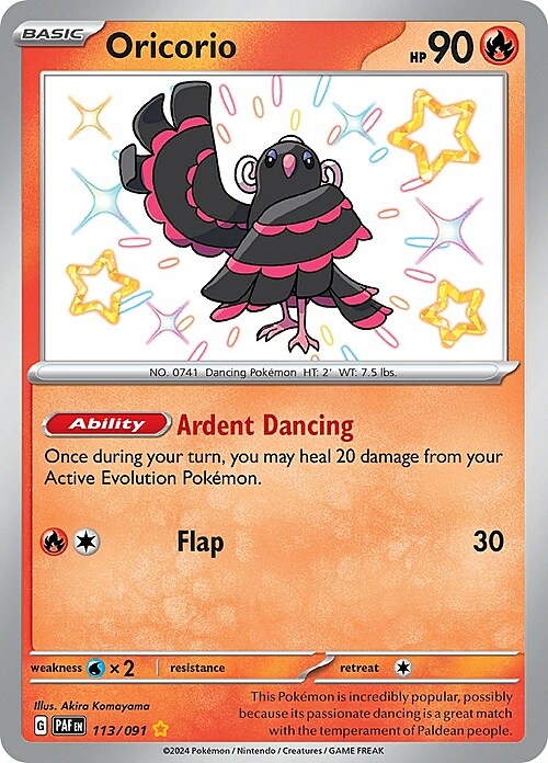 Oricorio Card Front