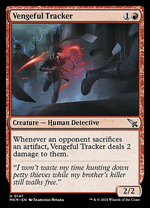 Vengeful Tracker Card Front