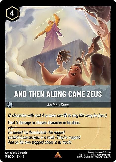 And Then Along Came Zeus Card Front