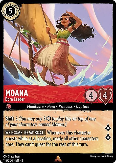 Moana - Born Leader Card Front