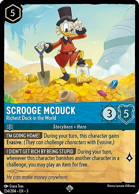 Scrooge McDuck - Richest Duck in the World Card Front