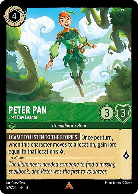 Peter Pan - Lost Boy Leader Card Front