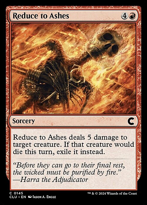 Reduce to Ashes Card Front