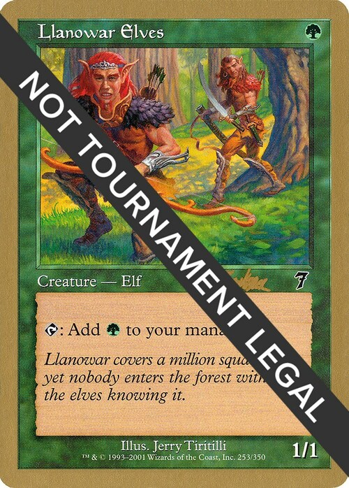 Llanowar Elves Card Front