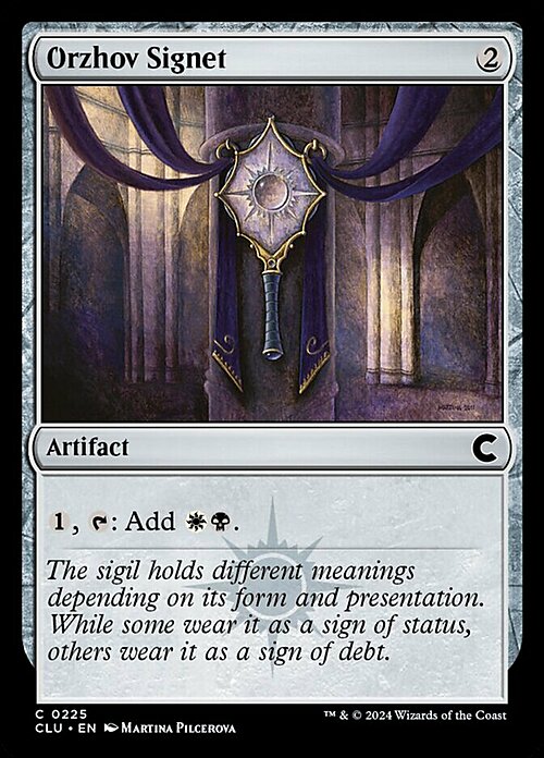 Orzhov Signet Card Front