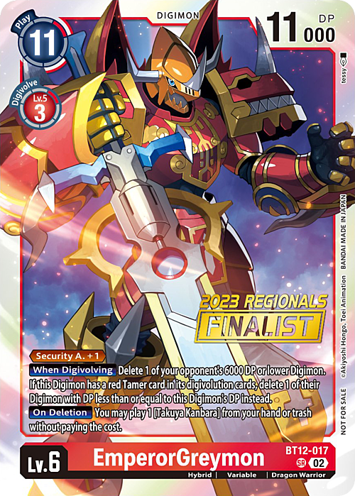 EmperorGreymon Card Front