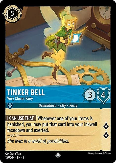 Tinker Bell - Very Clever Fairy Card Front