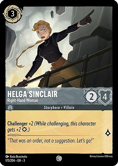 Helga Sinclair - Right-Hand Woman Card Front