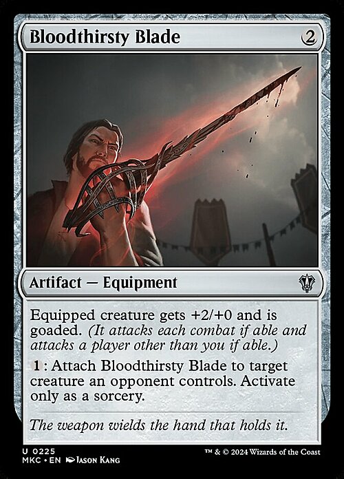 Bloodthirsty Blade Card Front