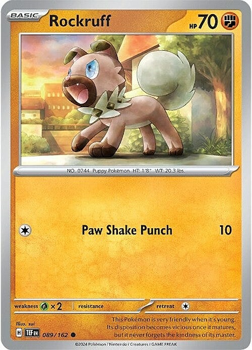 Rockruff Card Front