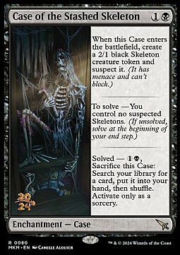 Case of the Stashed Skeleton Card Front