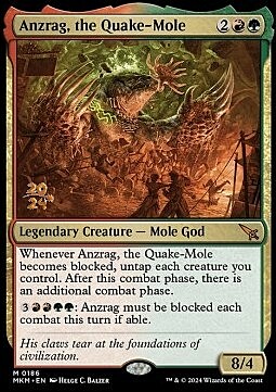 Anzrag, the Quake-Mole Card Front