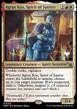 Agrus Kos, Spirit of Justice Card Front