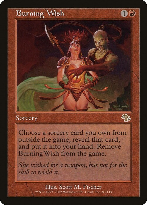 Burning Wish Card Front