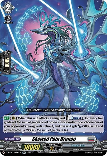 Skewed Pain Dragon Card Front