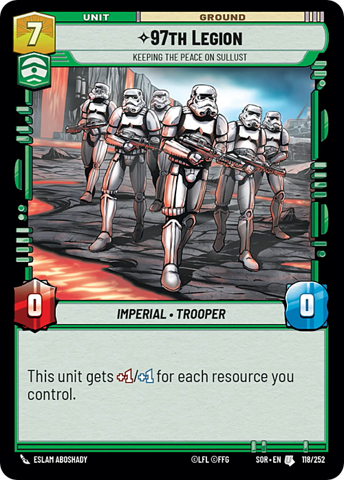 97th Legion - Keeping the Peace on Sullust Card Front