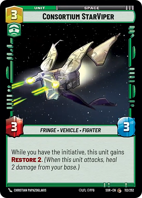 Consortium StarViper Card Front