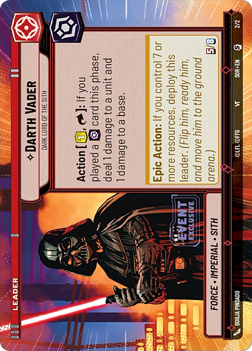 Darth Vader, Signore Oscuro Dei Sith Card Front