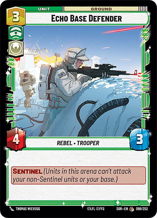 Echo Base Defender Card Front