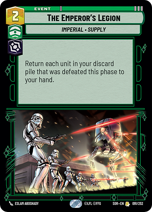 The Emperor's Legion Card Front