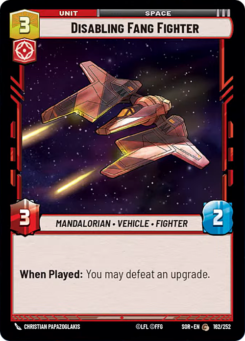 Disabling Fang Fighter Card Front