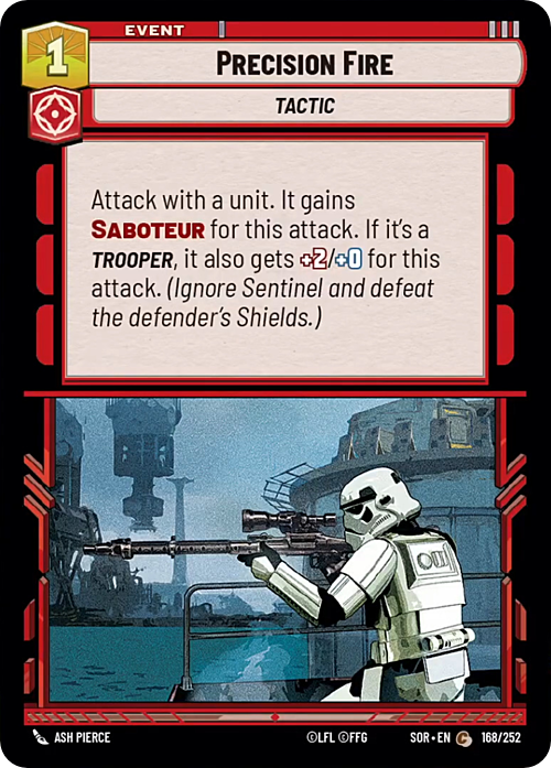 Precision Fire Card Front