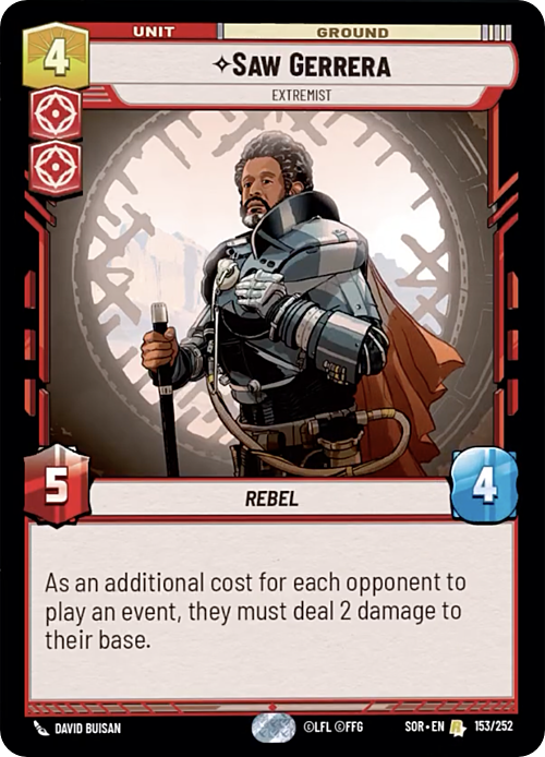 Saw Gerrera - Extremist Card Front