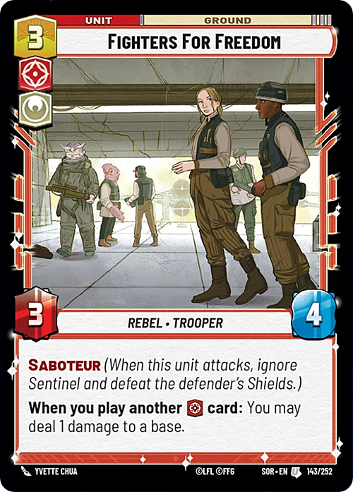 Fighters For Freedom Card Front