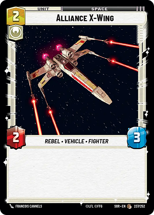 Alliance X-Wing Card Front