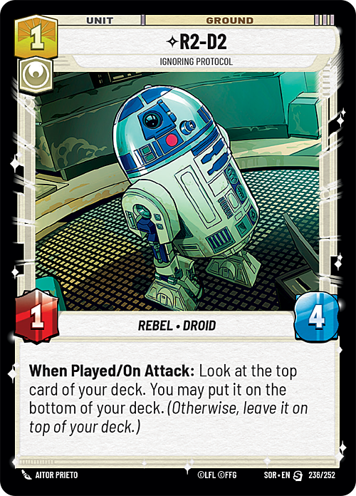 R2-D2 - Ignoring Protocol Card Front