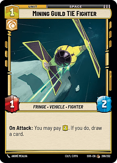 Mining Guild TIE Fighter Card Front