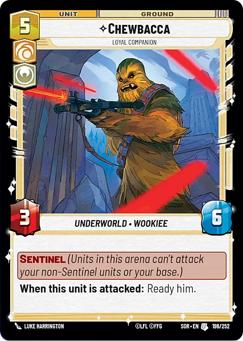 Chewbacca - Loyal Companion Card Front