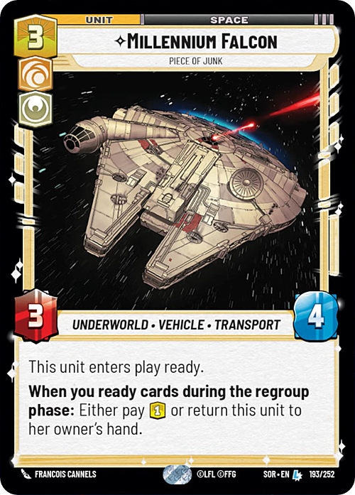 Millennium Falcon - Piece of Junk Card Front