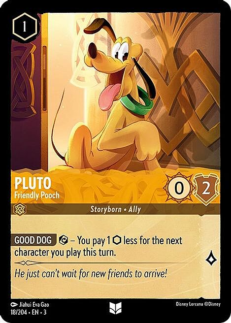 Pluto - Friendly Pooch Card Front