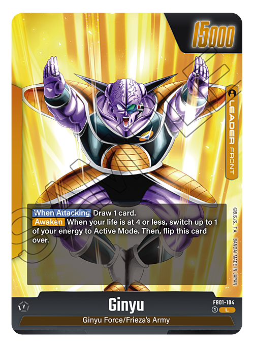 Ginyu Card Front