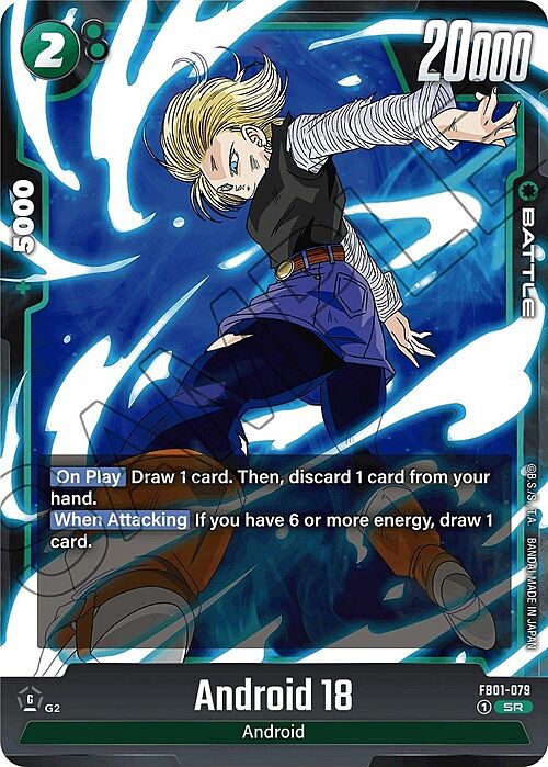 Android 18 Card Front